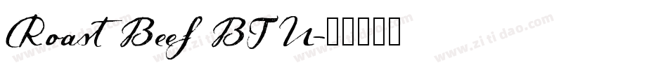 Roast Beef BTN字体转换